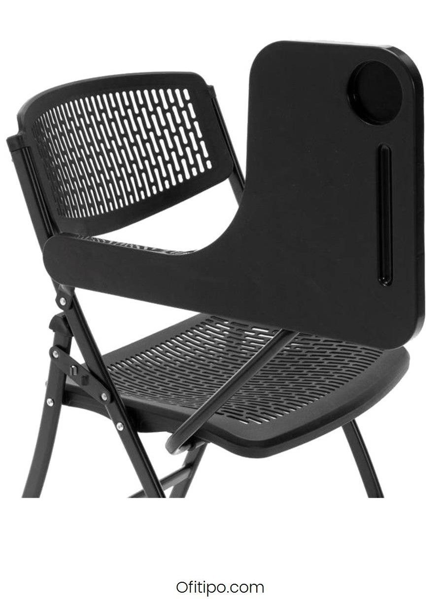 Silla de recepción Semu con pala negra ofitipo 3