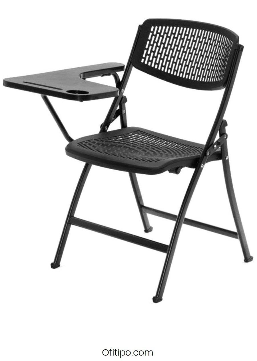 Silla de recepción Semu con pala negra ofitipo 1