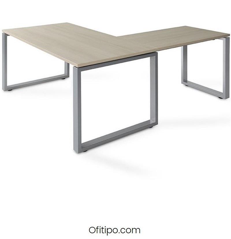 Mesa oficina operativa Kubal en L ofitipo 12