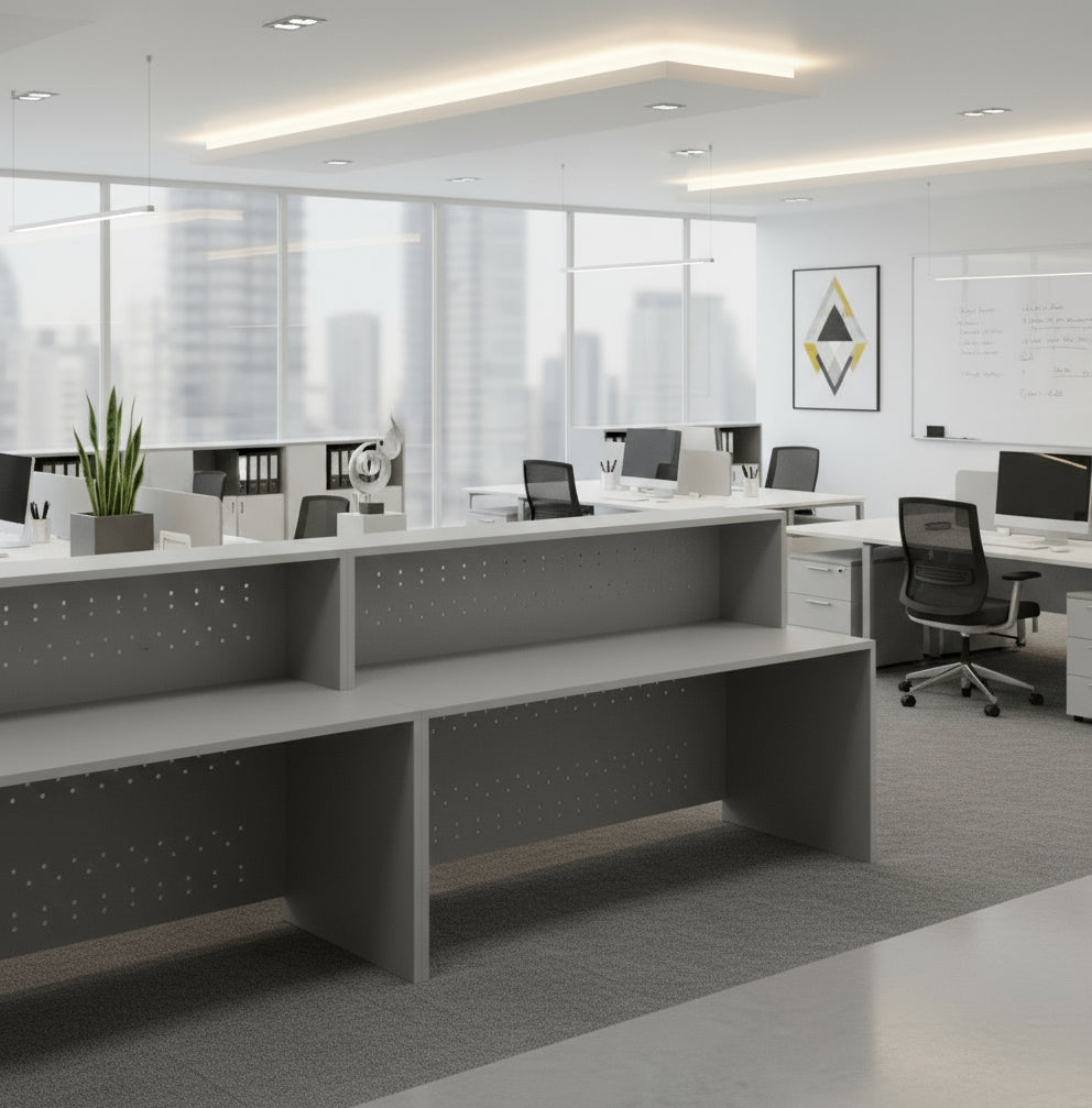 Mostrador de recepción Nurtus metal ofitipo 2