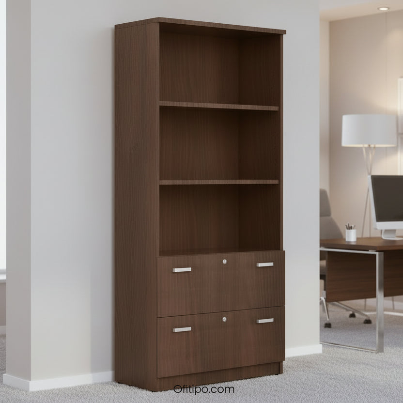 Armario archivador de madera alto Emese ofitipo 1
