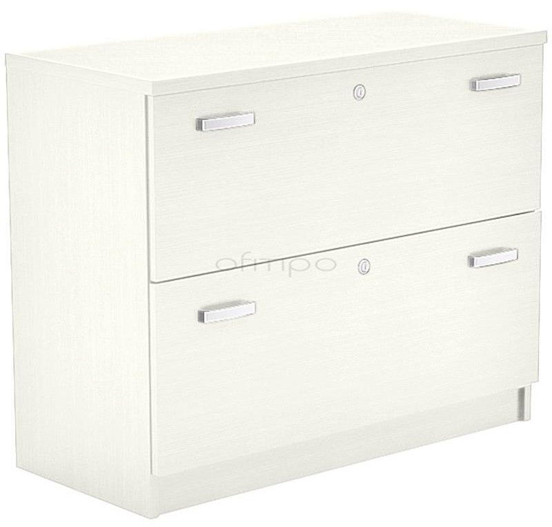 Armario archivador de madera bajo Emese