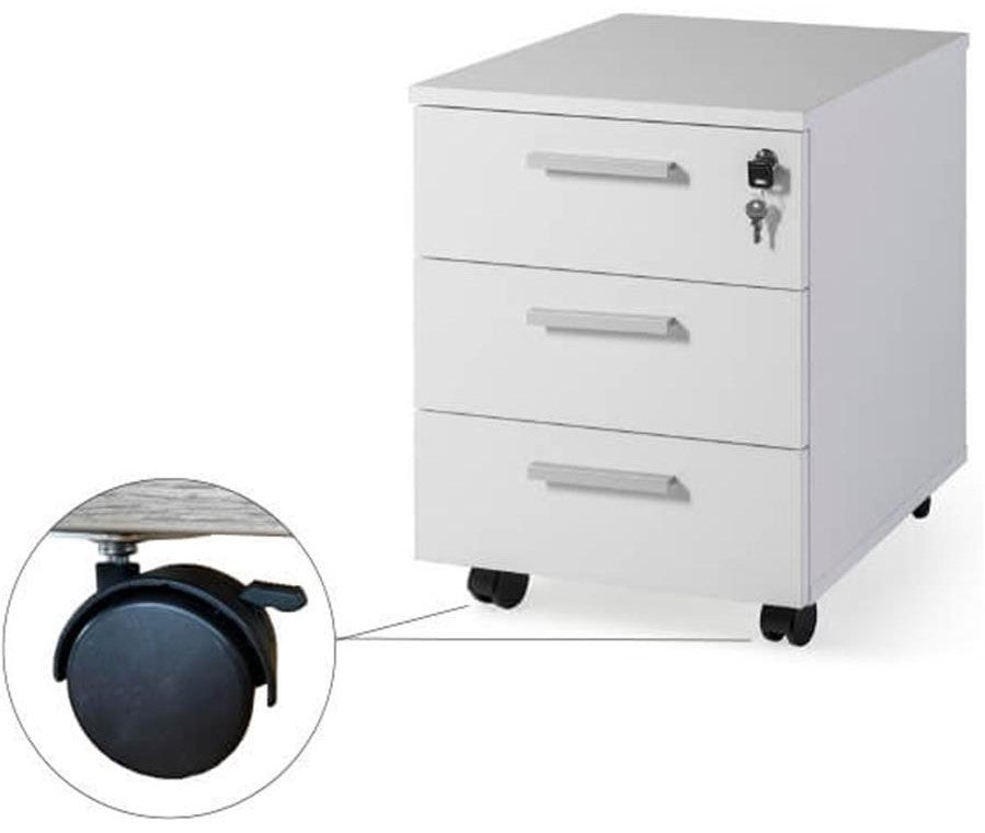 Cajonera de madera de 3 cajones Garbo ofitipo 3