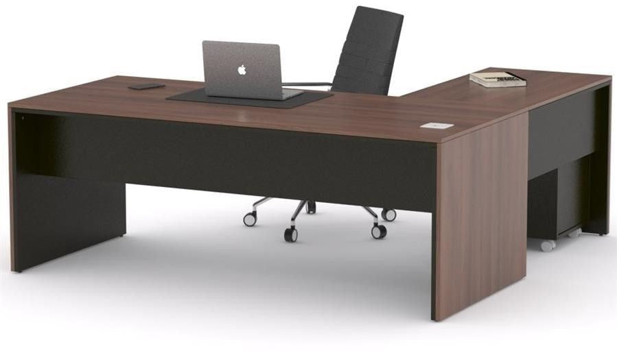 Mesa de despacho Eslem en L negra ofitipo 13