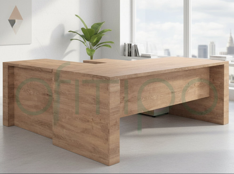 Mesa de despacho Gabok en L ofitipo 1