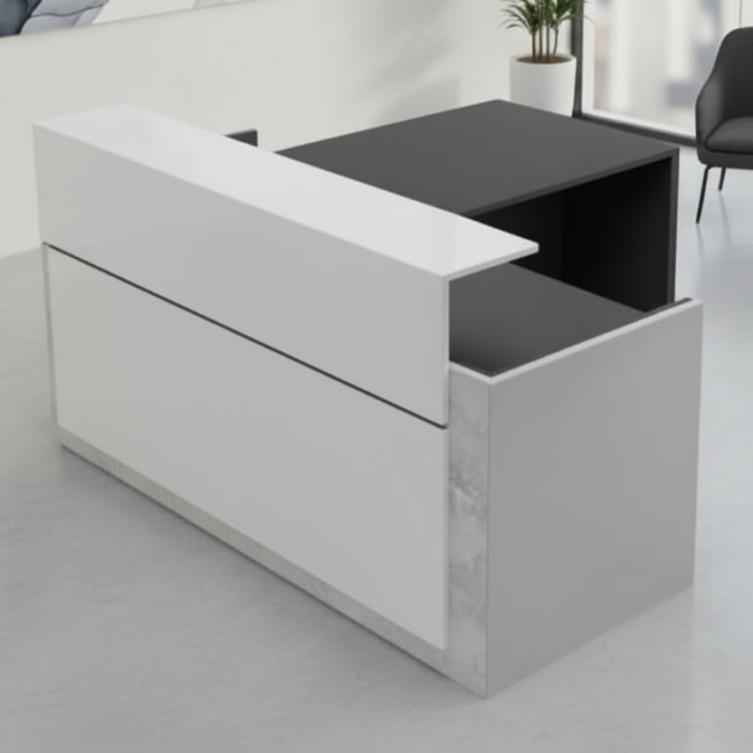 Mostrador de esquina Trento Brillo - Ofitipo 1