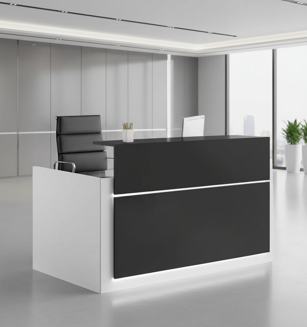 Mostrador de esquina Trento Brillo - Ofitipo 8