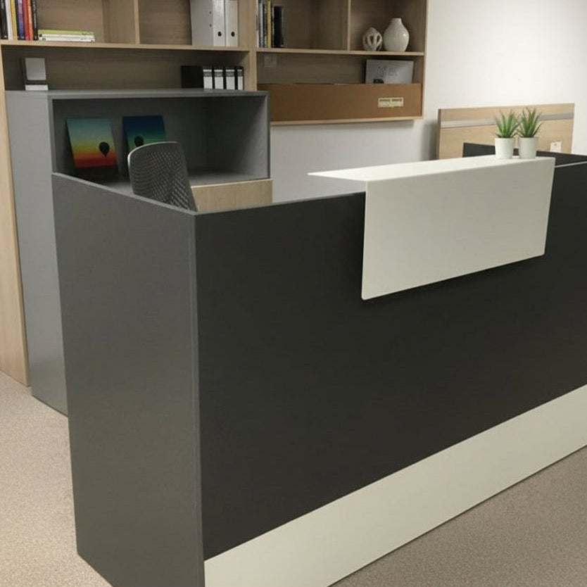 Mostrador de recepción Mester blanco, gris o antracita ofitipo 1