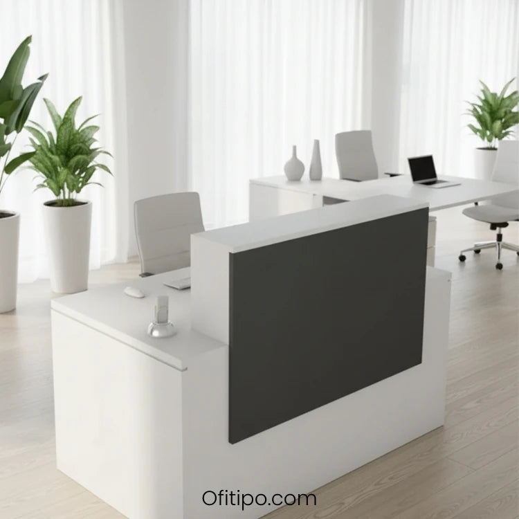 Mostrador de recepción de color Antracita