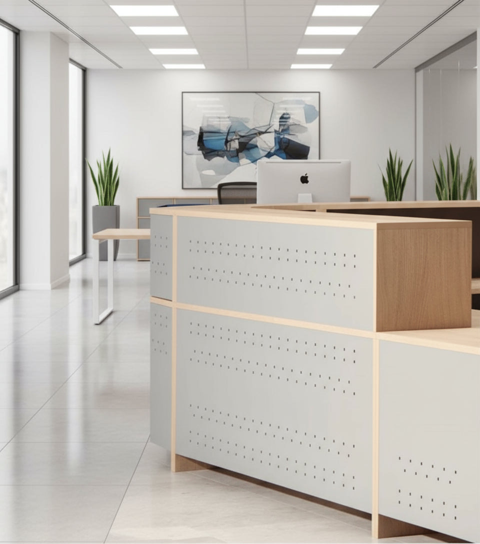 Mostrador de recepción Nurtus metal ofitipo 1