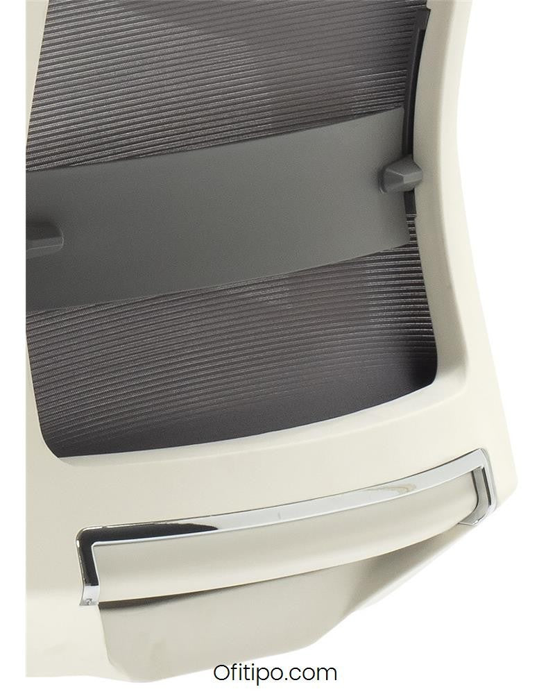 Silla de trabajo Niza blanca alta ofitipo 4