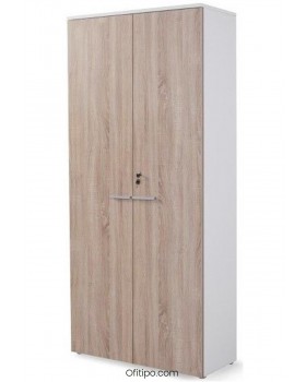 Armario de madera alto Borta con puertas ofitipo 9