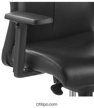 Silla de despacho Ledek negro piel ofitipo 2