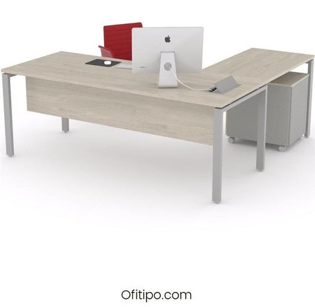 Mesa oficina operativa Eupor en L ofitipo 11
