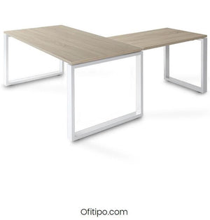 Mesa oficina operativa Kubal en L ofitipo 1