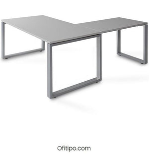 Mesa oficina operativa Kubal en L ofitipo 4
