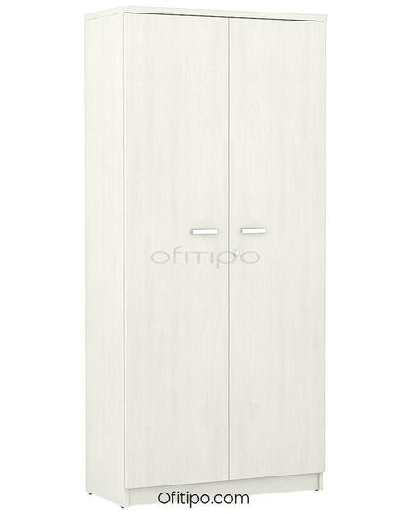 Armario de madera alto Emese con puertas