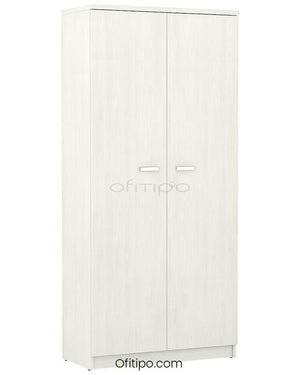 Armario de madera alto Emese con puertas