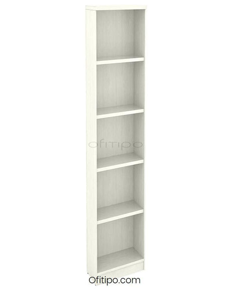Armario de madera alto Emese estrecho sin puerta