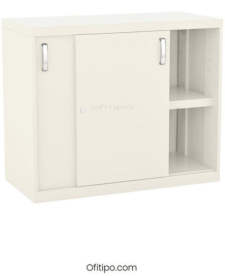 Armario metálico bajo Arti con puertas correderas