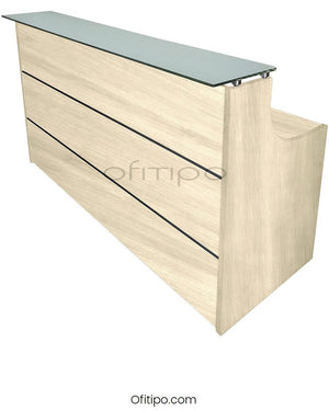 Mostrador de recepción cristal Emof ofitipo 10