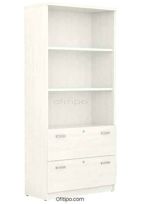 Armario archivador de madera alto Emese