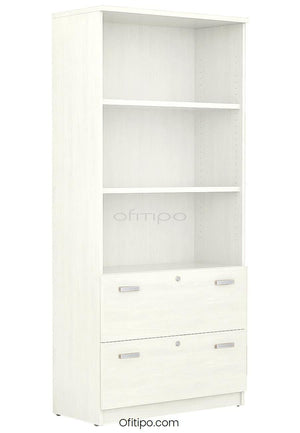 Armario archivador de madera alto Emese