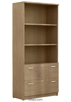 Armario archivador de madera alto Emese ofitipo 2