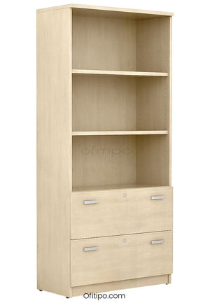 Armario archivador de madera alto Emese ofitipo 4