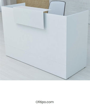 Mostrador de recepción Mester blanco, gris o antracita ofitipo 4