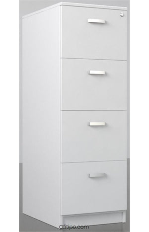 Archivador de oficina 4 cajones blanco Ator, ofitipo 2