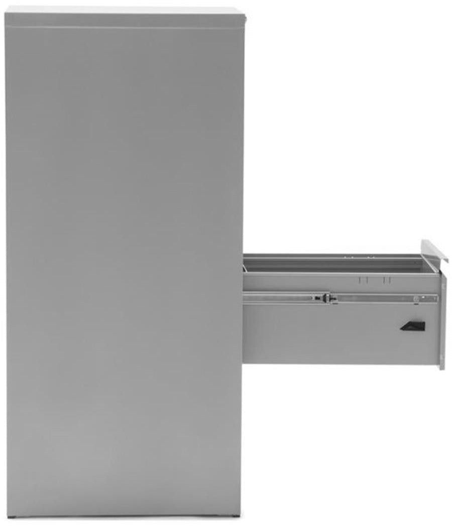 Archivador de oficina gris cajón abierto lateral Veneur, ofitipo 5