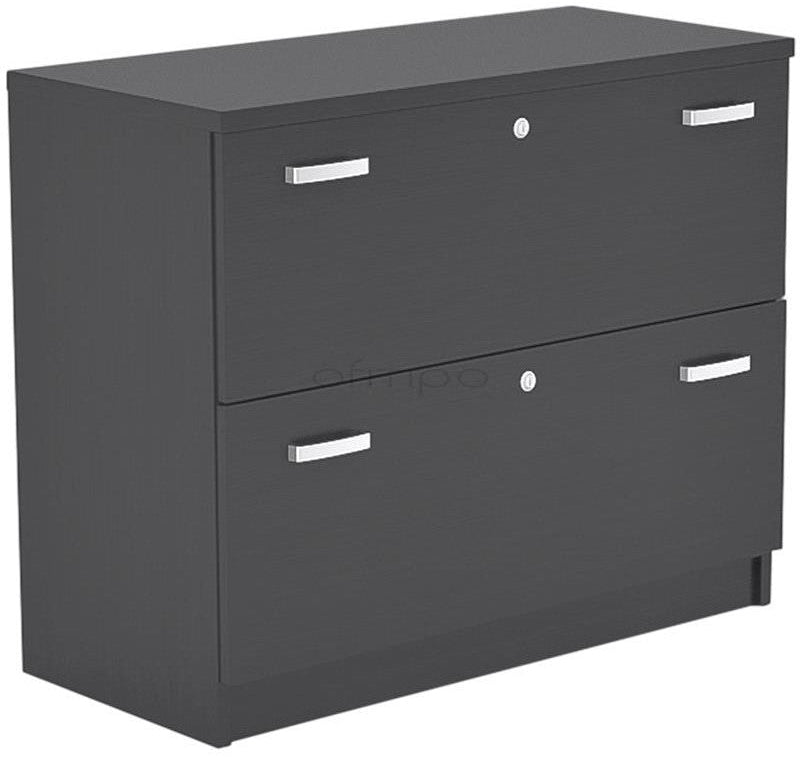 Armario archivador de madera bajo Emese ofitipo 11