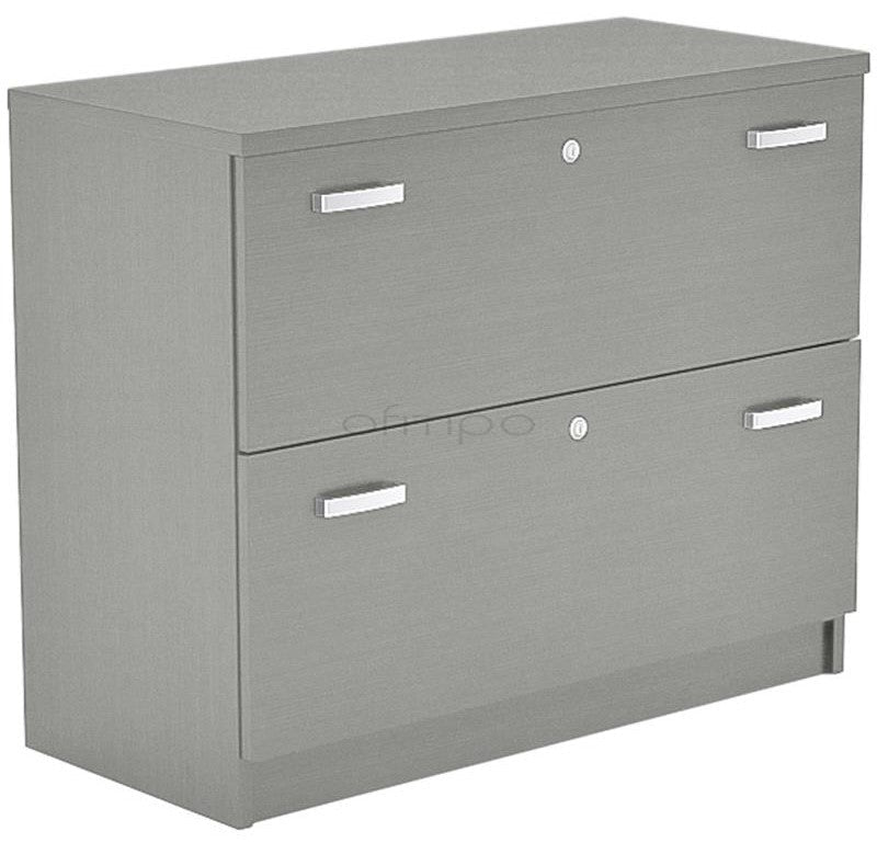 Armario archivador de madera bajo Emese ofitipo 12