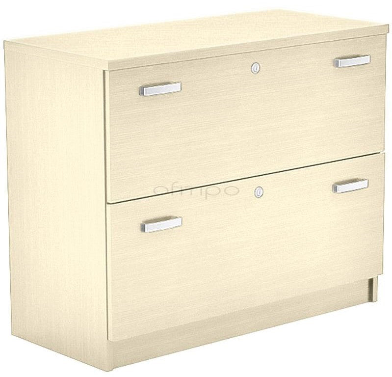 Armario archivador de madera bajo Emese ofitipo 6