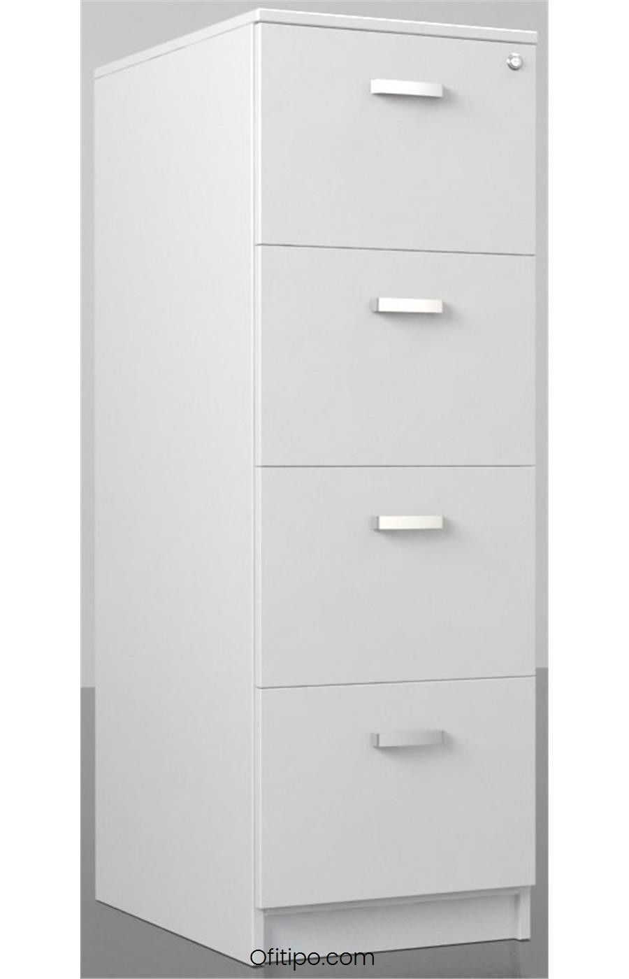 Armario archivador de madera mediano 4 cajones Ator