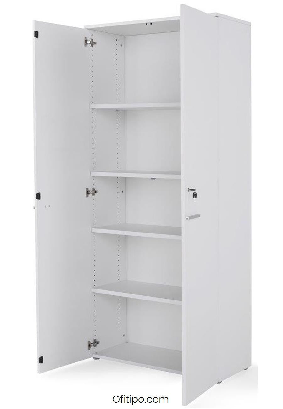 Armario de madera alto Borta con puertas