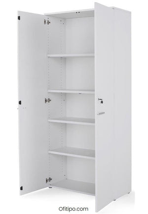 Armario de madera alto Borta con puertas