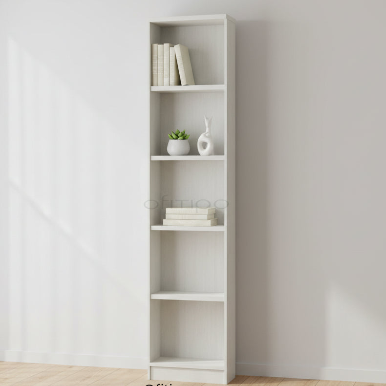 Armario de madera alto Emese estrecho sin puerta