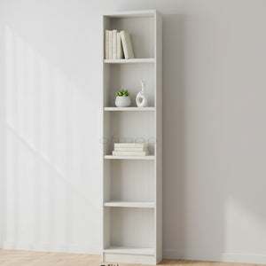 Armario de madera alto Emese estrecho sin puerta