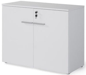 Armario de madera bajo Borta con puertas ofitipo 1