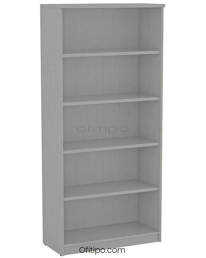 Armario estantería de madera alto Emese sin puertas ofitipo 9