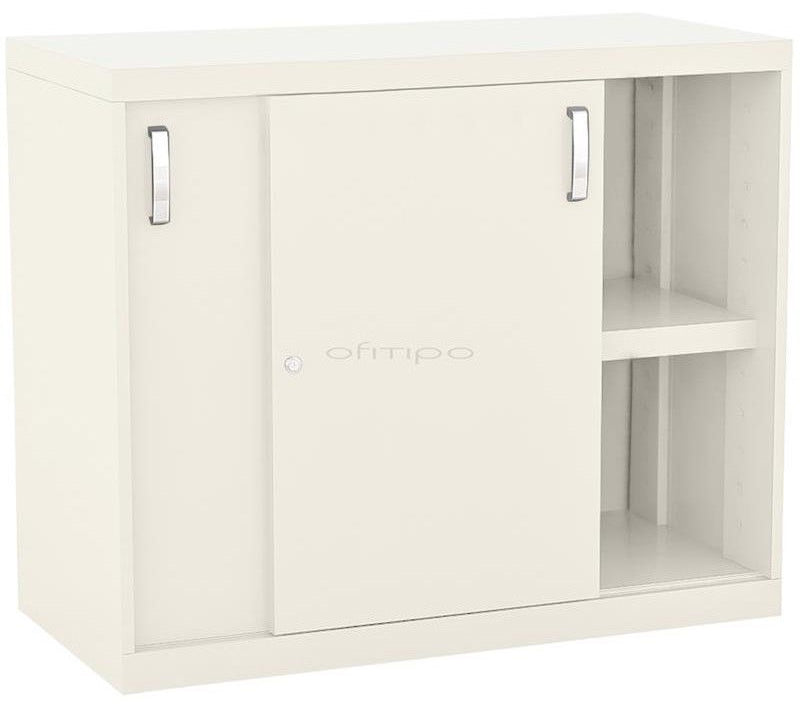 Armario metálico bajo Arti con puertas correderas ofitipo 2