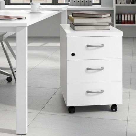 Cajonera madera Mored blanco