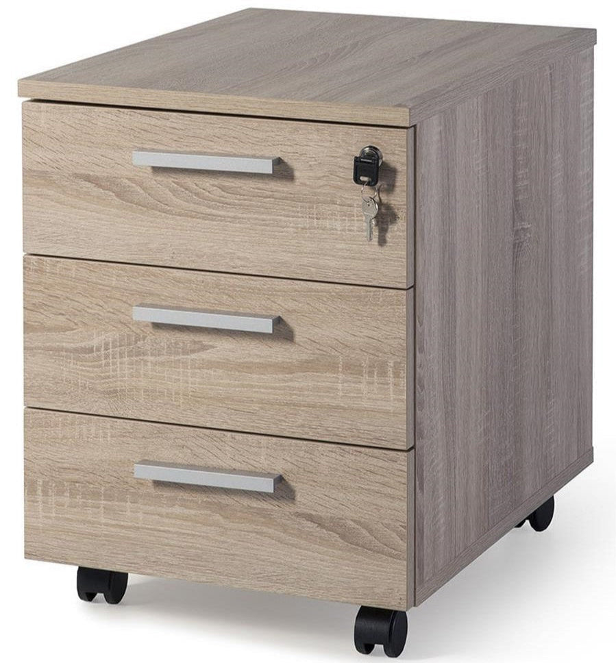 Cajonera de madera de 3 cajones Garbo ofitipo 1