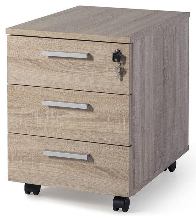 Cajonera de madera de 3 cajones Garbo ofitipo 1
