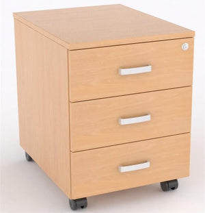 Cajonera de madera de 3 cajones Macac - Ofitipo 2