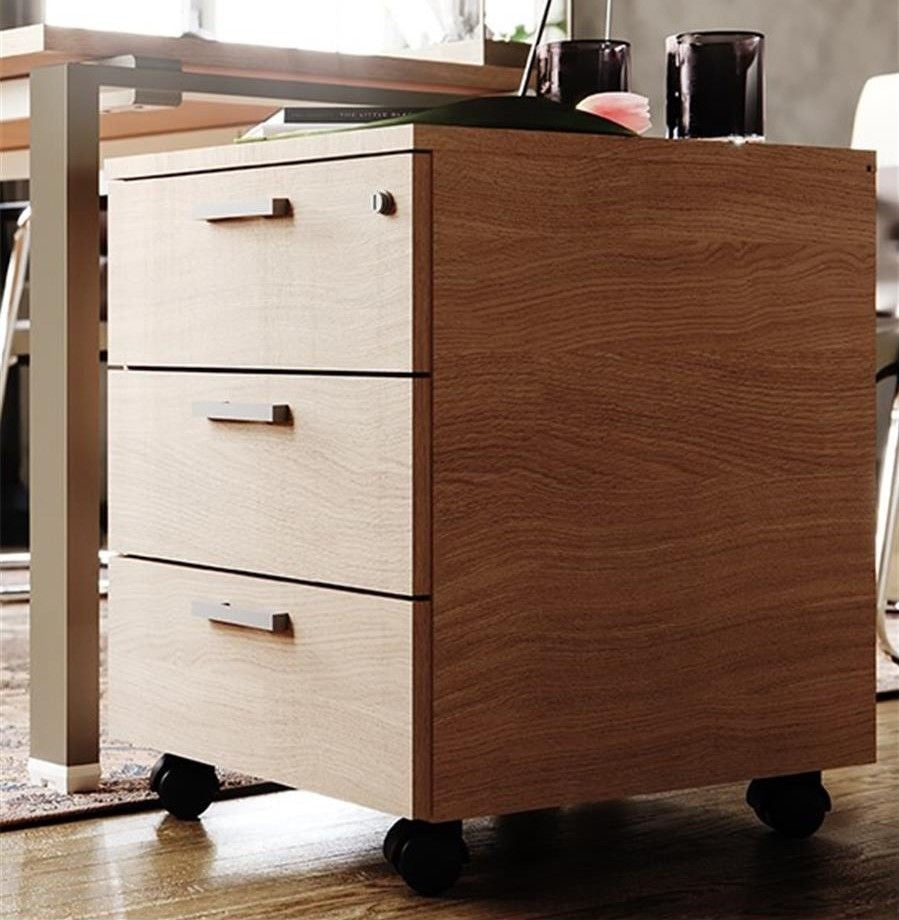 Cajonera de madera de 3 cajones Mester - Ofitipo 1