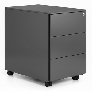 Cajonera metálica Saten de 3 cajones ofitipo gris