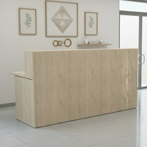 mostrador de recepción madera